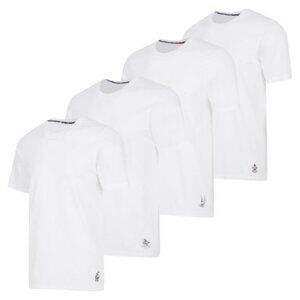 ED HARDY 4 Pack Crew Neck Tees T Shirt Men's White Soft Stretch Prints